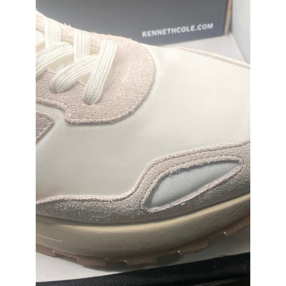 Running Sneaker Leather & Nylon Mix White Size US 8 main image 6